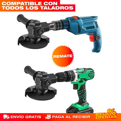 ADAPTADOR CONVERTIDOR DE TALADRO A PULIDORA
