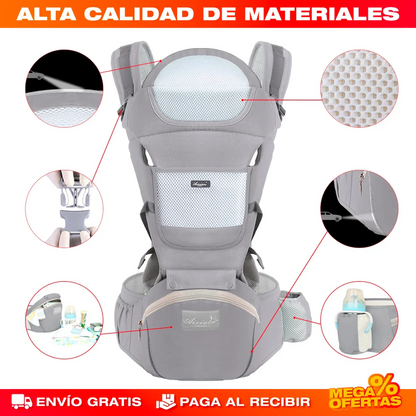 PORTABEBÉS CARGADOR CANGURO ERGONÓMICO