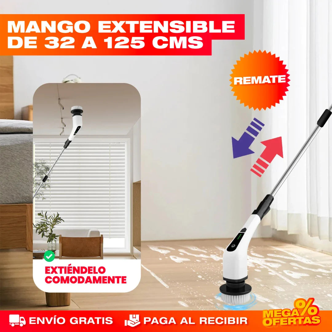 CEPILLO DE LIMPIEZA ELÉCTRICO 9 EN 1