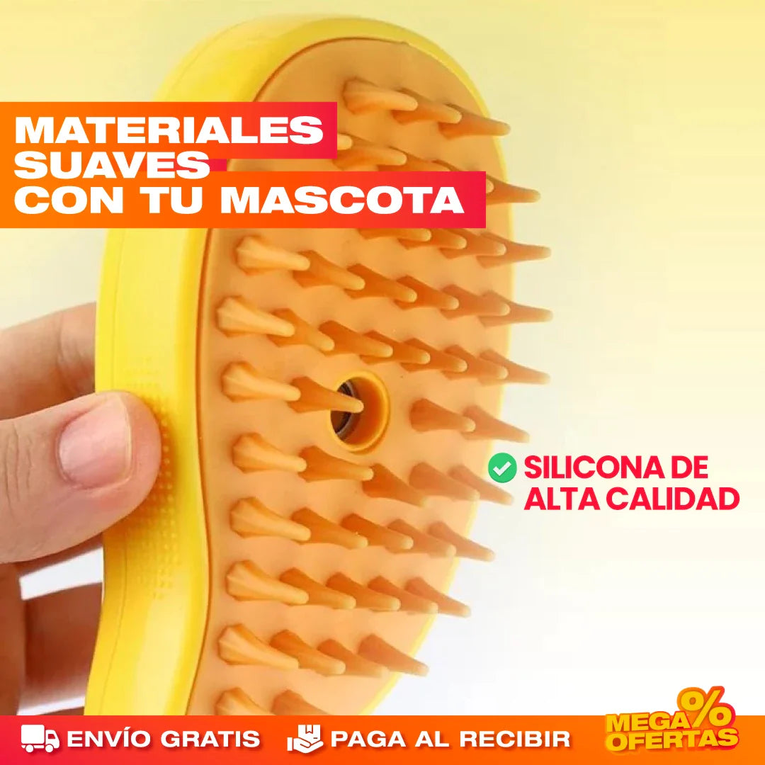 CEPILLO DE VAPOR PULVERIZADOR PARA MASCOTAS
