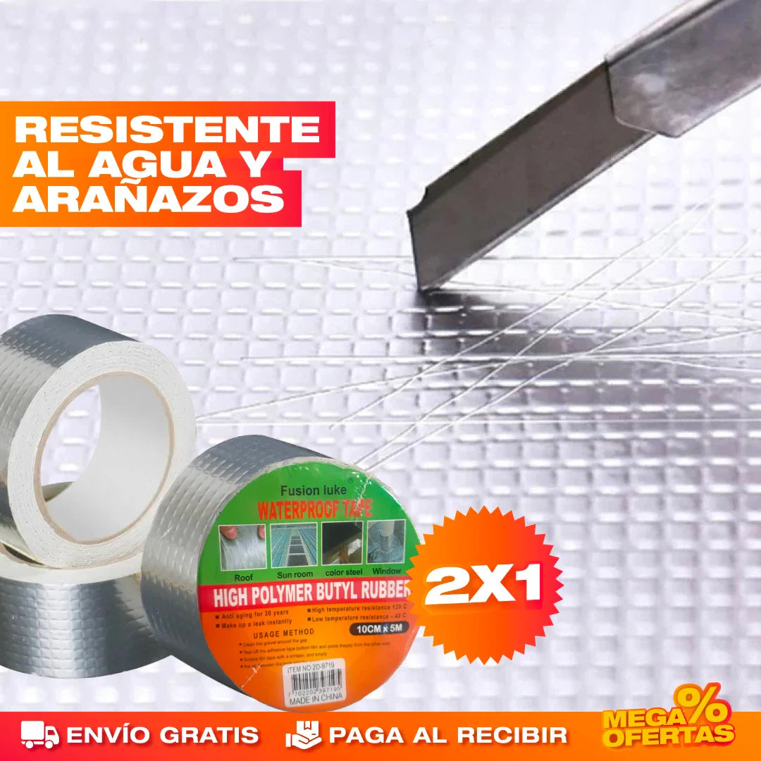 2x1 CINTA IMPERMEABLE REPARA FUGAS (DE 30 METROS CADA UNA)