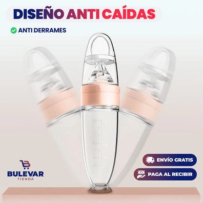 CUCHARA DE SILICONA PARA BEBÉS Y NIÑOS PEQUEÑOS