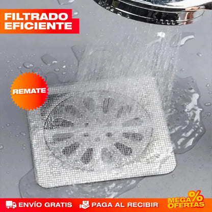 SET X 20 MALLAS FILTRO AUTOADHESIVA PARA DUCHA Y COCINA