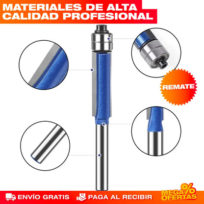 ProCorte 360™ - COMBO PLANTILLAS DE CORTE PARA ESQUINAS + BROCAS DE ENRUTADOR DE PRECISIÓN