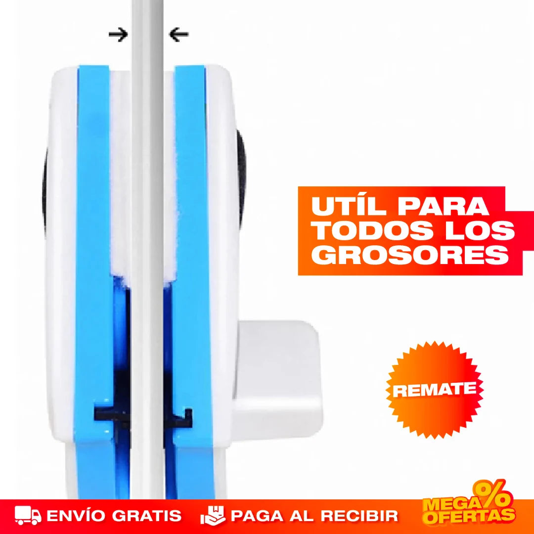 LIMPIADOR DE VENTANAS TRIANGULAR MAGNÉTICO