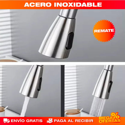 GRIFO EXTENSIBLE DE COCINA DE LUJO 360°