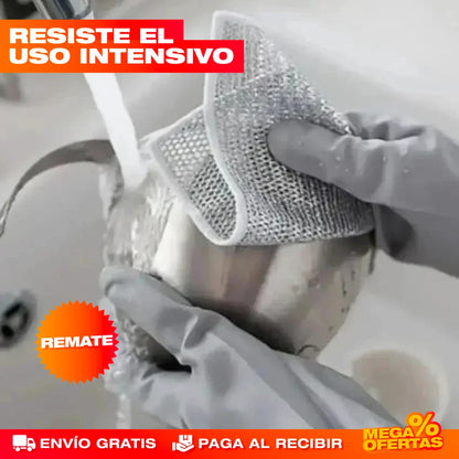 SET X10 PAÑOS MÁGICOS CON ACERO INOXIDABLE PARA COCINA