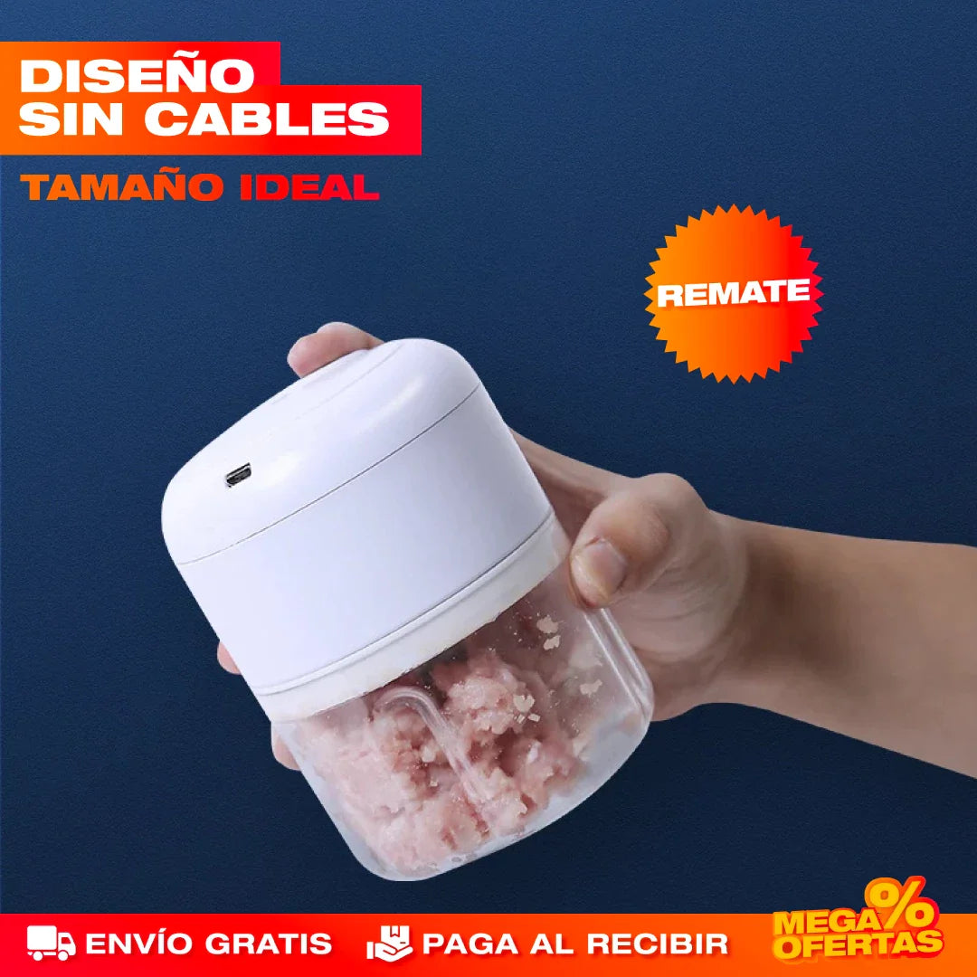 MINI PICADORA ELÉCTRICA PORTÁTIL