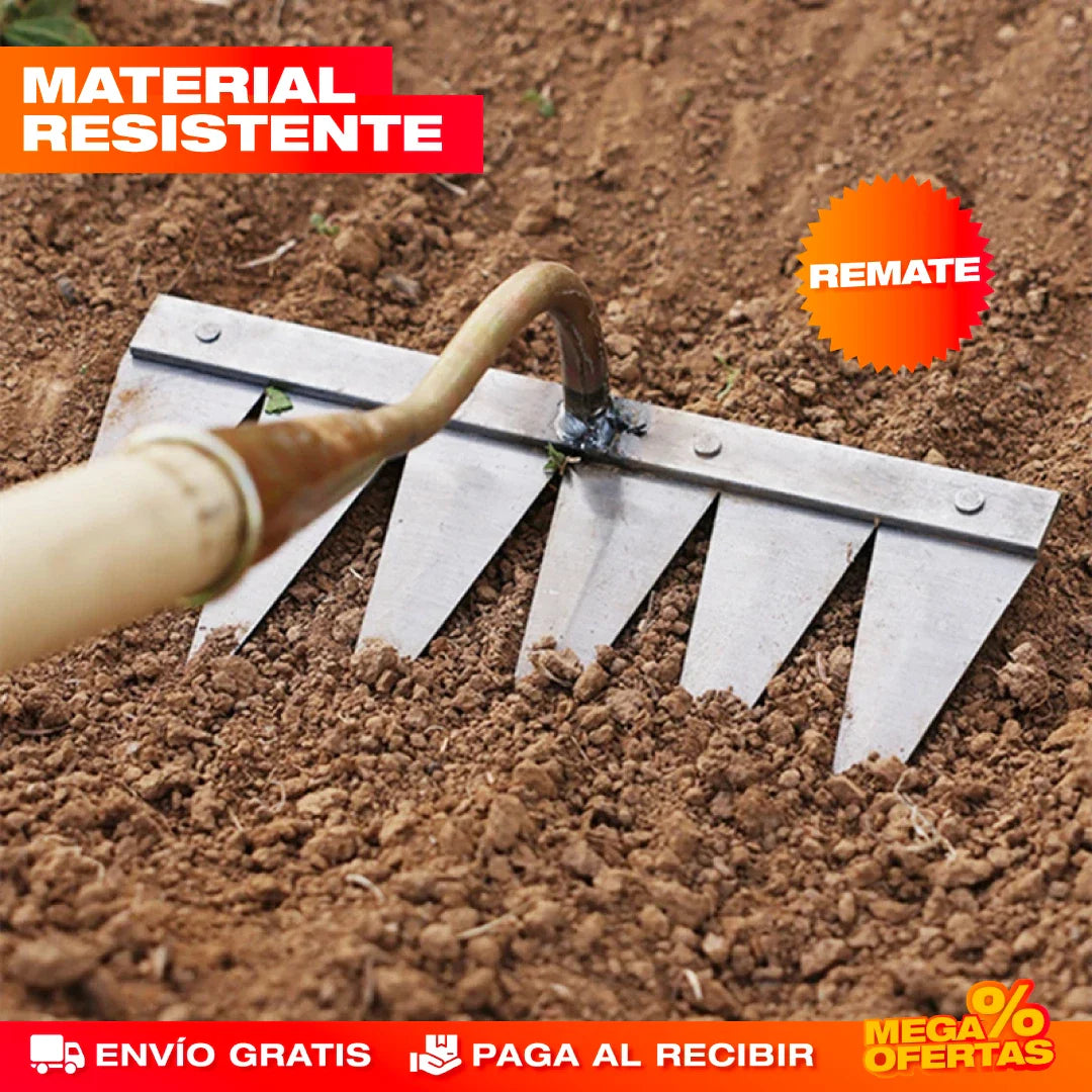 RASTRILLO DE JARDINERÍA MULTIFUNCIONAL
