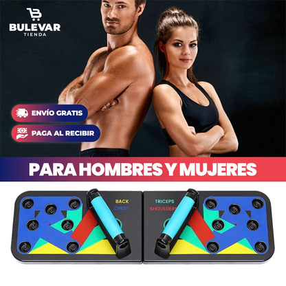 TABLA DE FLEXIONES 9 EN 1 PARA CULTURISMO, GIMNASIO EN CASA