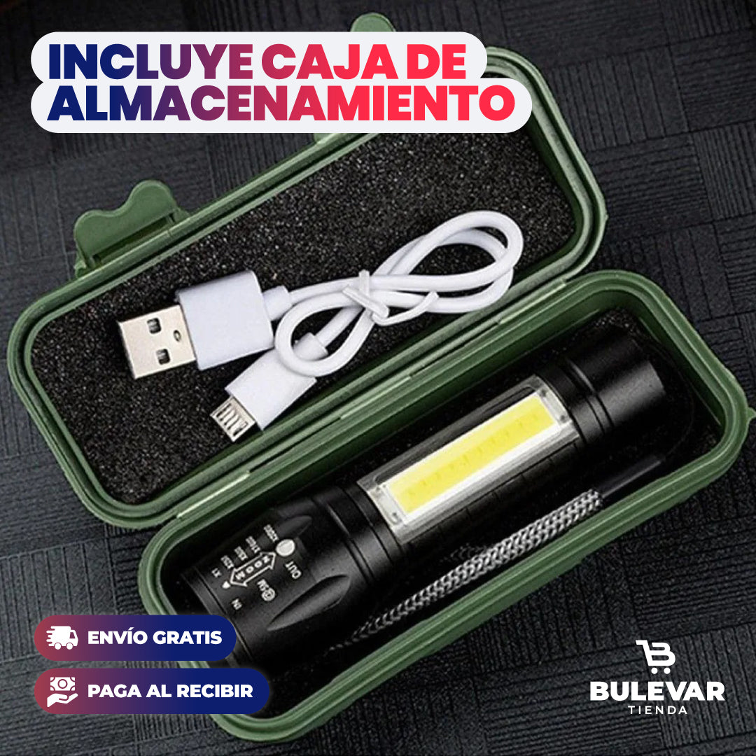 LINTERNA TÁCTICA RECARGABLE (CAMUFLADA)