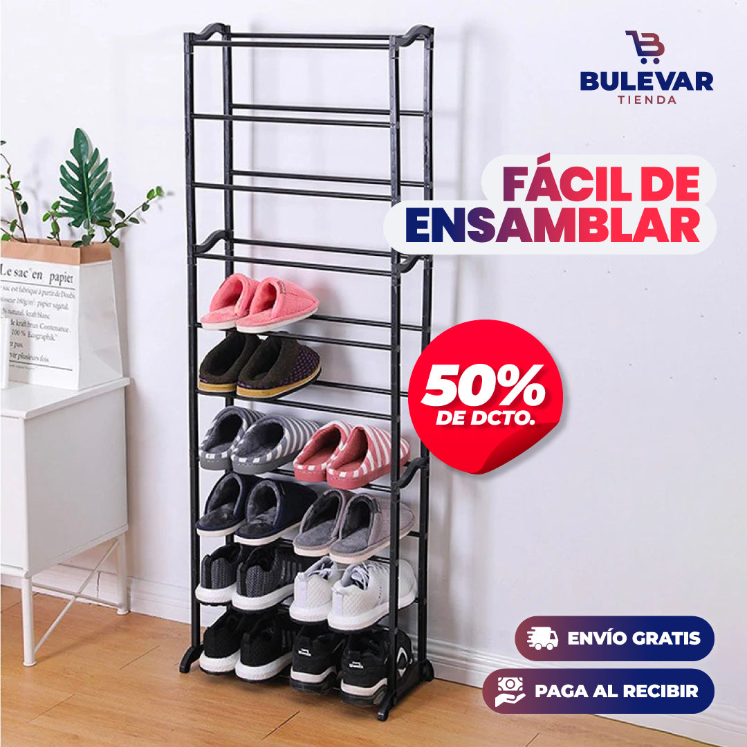 ORGANIZADOR DE ZAPATOS 10 NIVELES