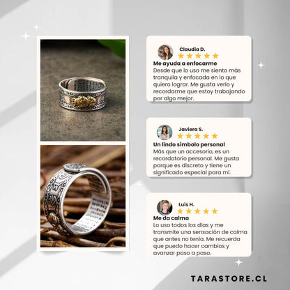 Anillo Ajustable Feng Shui - Dinero, Prosperidad, Abundancia y Protección