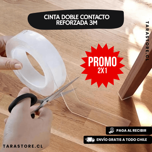Cinta Doble Contacto 5M Pack 2x1