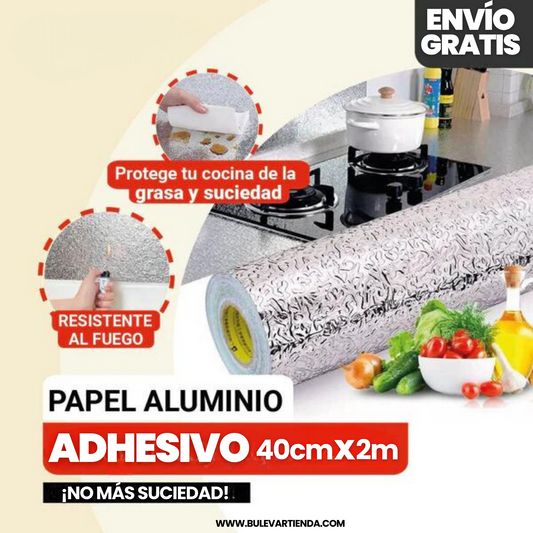 PAPEL ALUMINIO ADHESIVO DE COCINAR