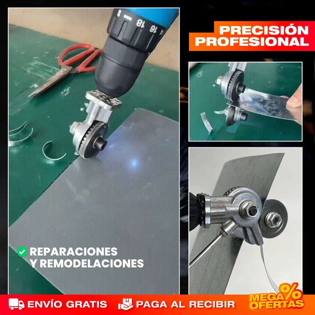 ADAPTADOR DE TALADRO A CIZALLA CORTADORA DE METAL