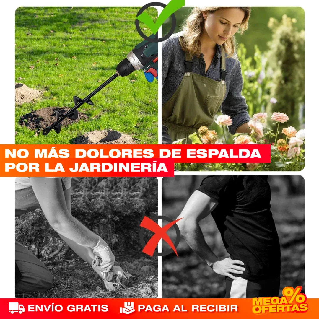 BROCA ESPIRAL PARA JARDÍN