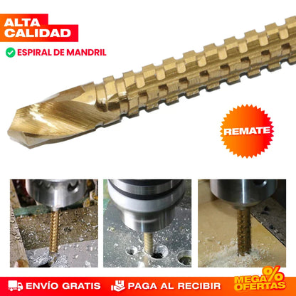 SET X 6 BROCAS DE TITANIO MULTIFUNCIÓN