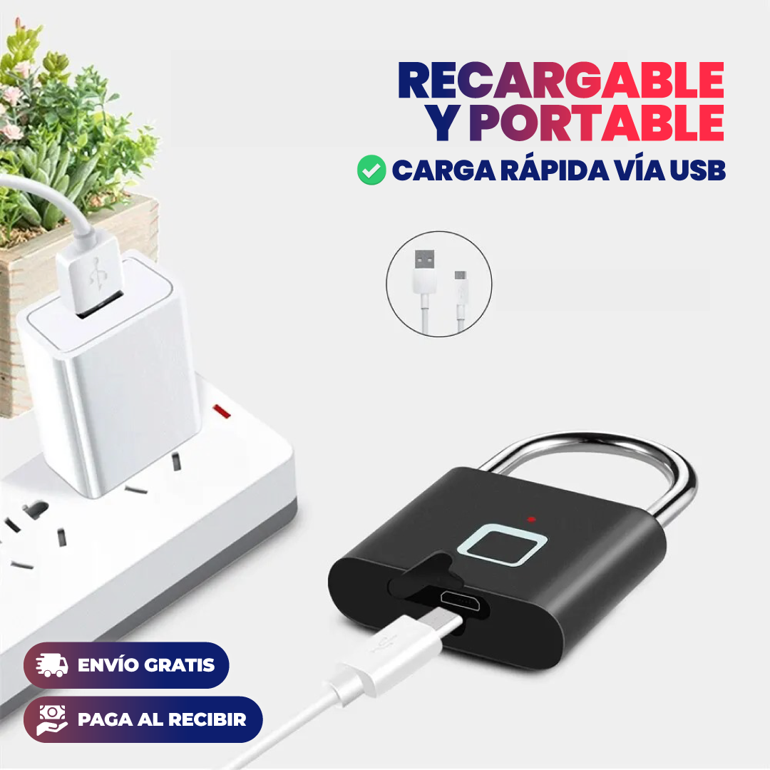 CANDADO INTELIGENTE DE HUELLA DIGITAL