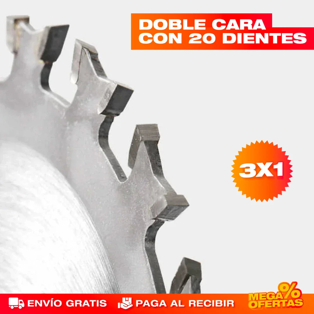 PROMO 3X1 DISCO POWER SIERRA DOBLA CARA