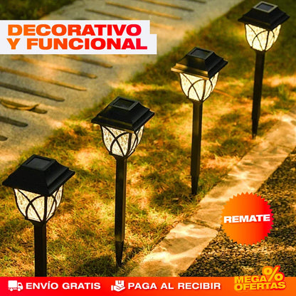 LÁMPARA SOLAR LED PARA JARDÍN