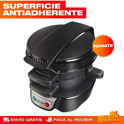 MÁQUINA PARA HAMBURGUESAS Y DESAYUNOS 3 EN 1