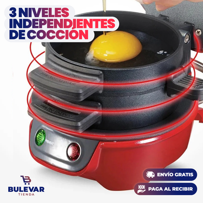 MÁQUINA ELÉCTRICA DE HAMBURGUESAS Y DESAYUNOS