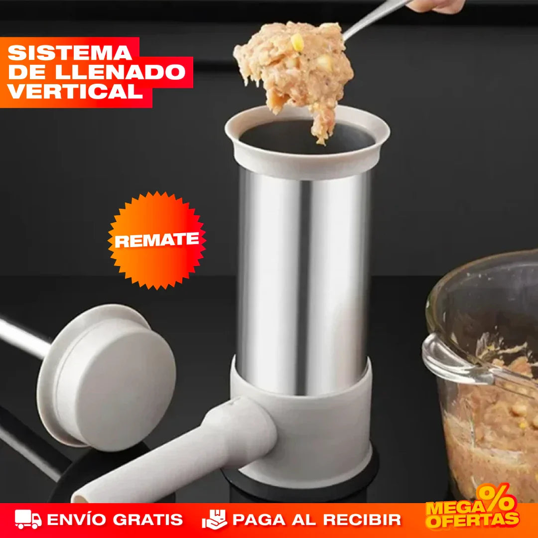 MÁQUINA EMBUTIDORA VERTICAL DE SALCHICHAS MANUAL