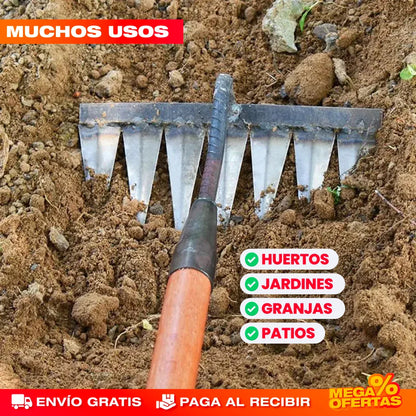 RASTRILLO DE JARDINERÍA MULTIFUNCIONAL