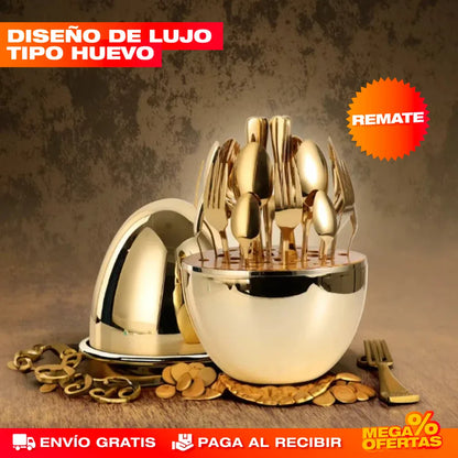 SET DE CUBIERTOS DE LUJO - 24 PIEZAS