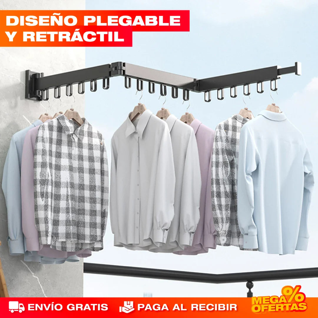 GANCHO TENDEDERO RETRÁCTIL DE ALUMINIO (Alta Calidad)