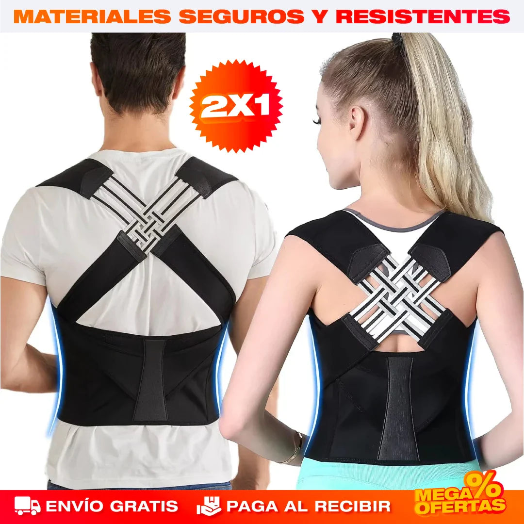 PROMO 2X1 CORRECTOR DE POSTURA AJUSTABLE