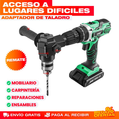 ADAPTADOR CONVERTIDOR DE TALADRO A 90 GRADOS