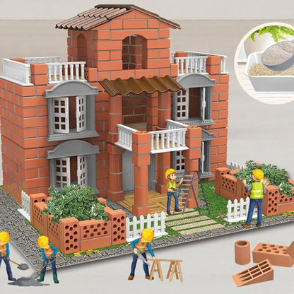MANSIÓN DE LADRILLOS PARA NIÑOS👷‍♂️🏰