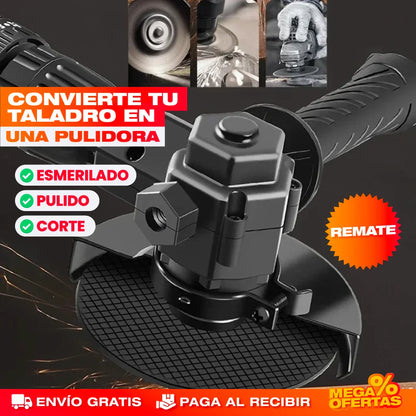 ADAPTADOR CONVERTIDOR DE TALADRO A PULIDORA