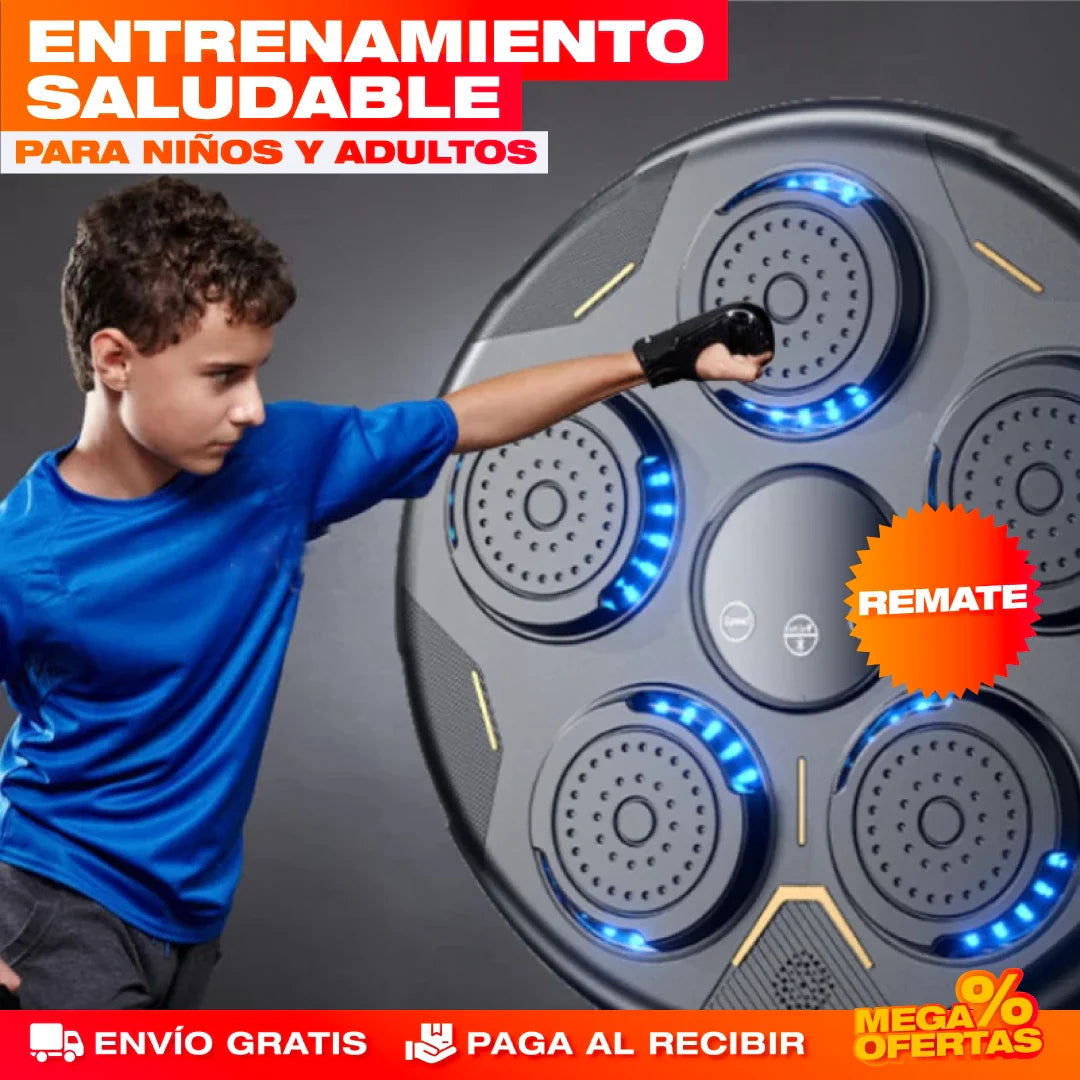 MÁQUINA DE ENTRENAMIENTO DE BOXEO CON MÚSICA