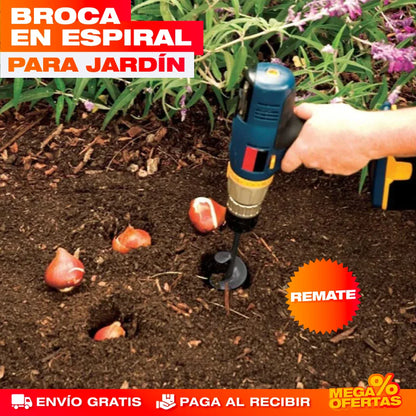 BROCA ESPIRAL PARA JARDÍN