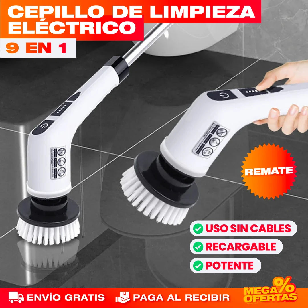 CEPILLO DE LIMPIEZA ELÉCTRICO 9 EN 1