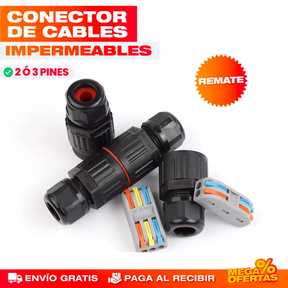 CONECTORES DE CABLES IMPERMEABLE IP68