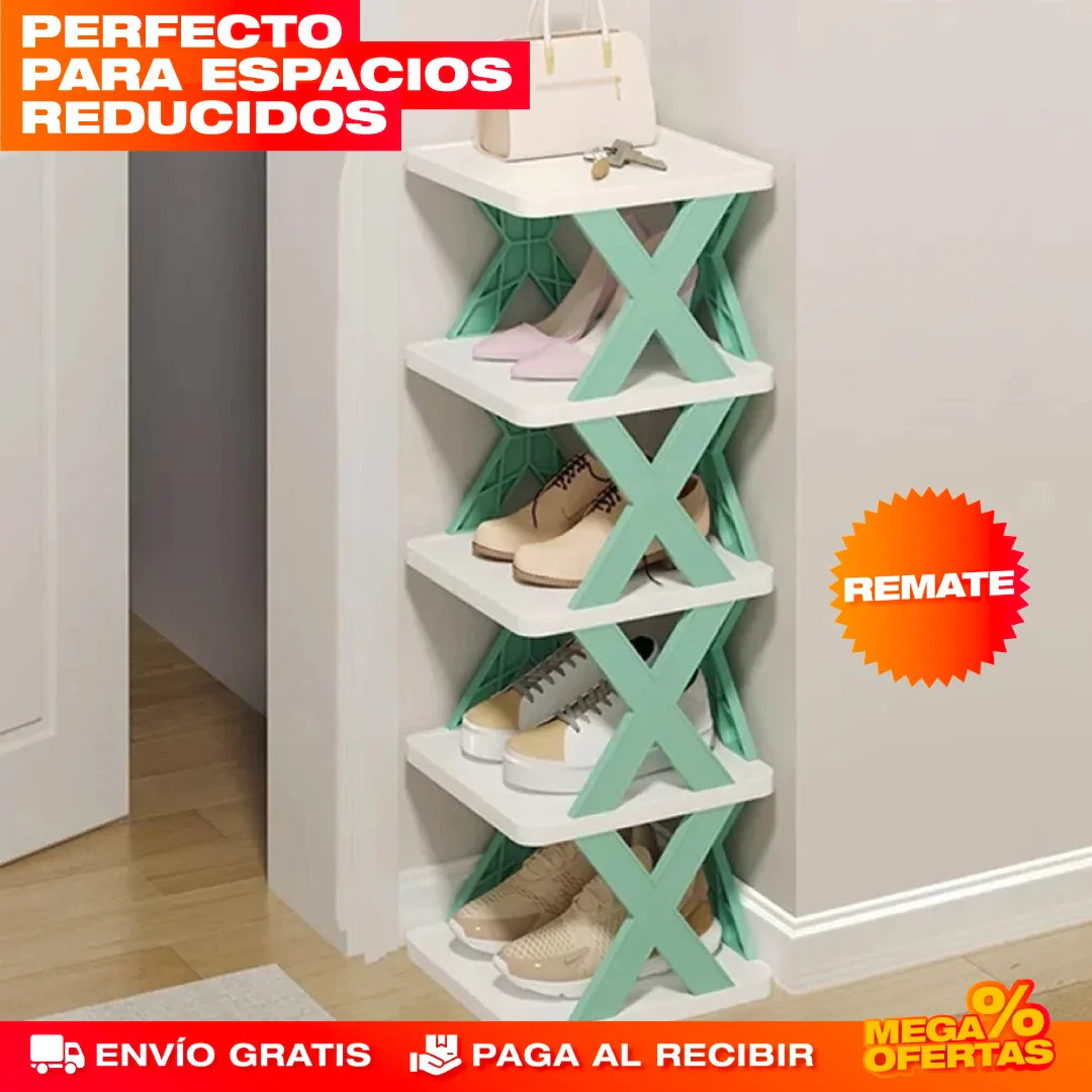 ZapateX - ESTANTERÍA DE ZAPATOS APILABLE EN "X" DE 5 NIVELES