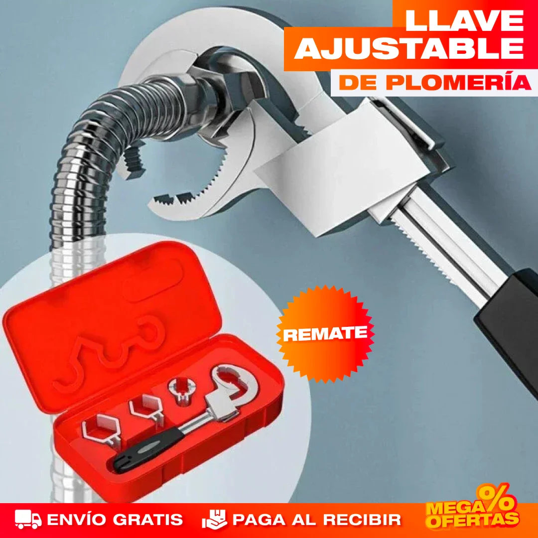 LLAVE DE PLOMERÍA AJUSTABLE