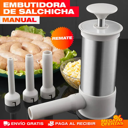 MÁQUINA EMBUTIDORA VERTICAL DE SALCHICHAS MANUAL