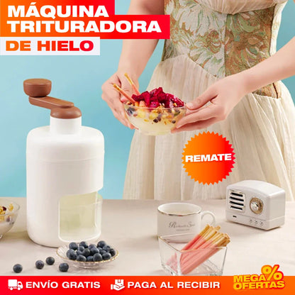 TRITURADORA DE HIELO PARA RAPADOS Y GRANIZADOS