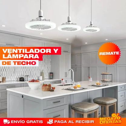 LumiFan™ - VENTILADOR Y LÁMPARA DE TECHO 2 EN 1