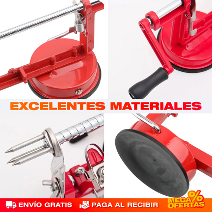 MÁQUINA CORTADORA DE PAPAS, FRUTAS Y VERDURAS EN ESPIRAL