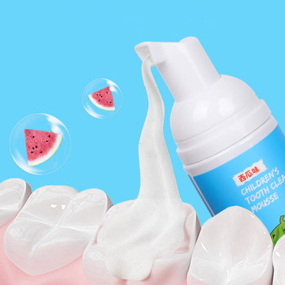 Crema de Dientes Espumosa para Niños sin Fluor. Cuidado Dental