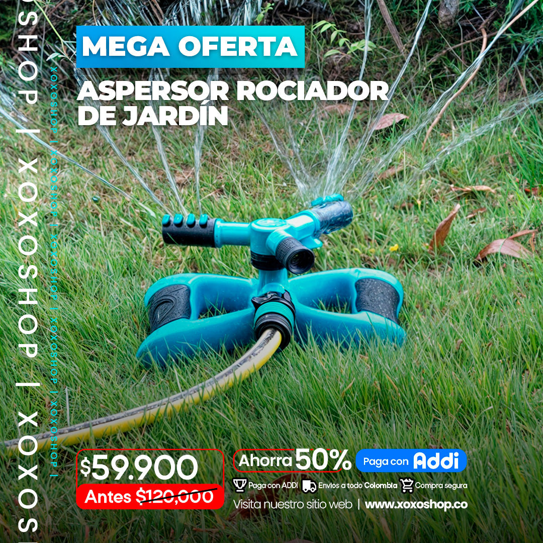 Aspersor rociador de jardin