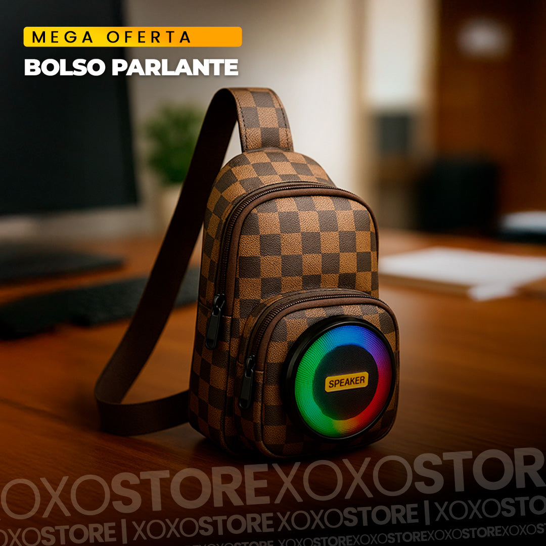 Bolso parlante de cabellero