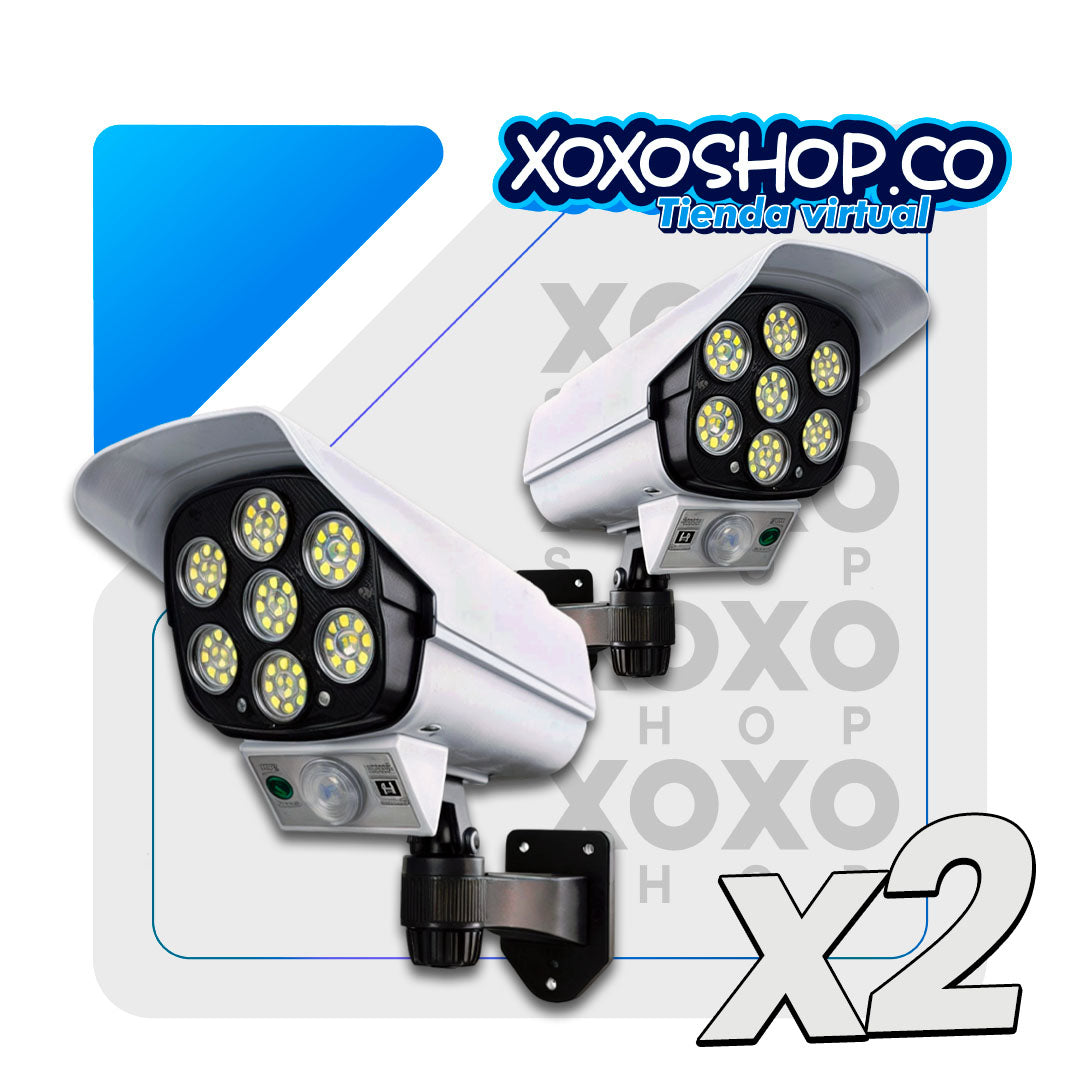 2X1 lampara solar tipo camara