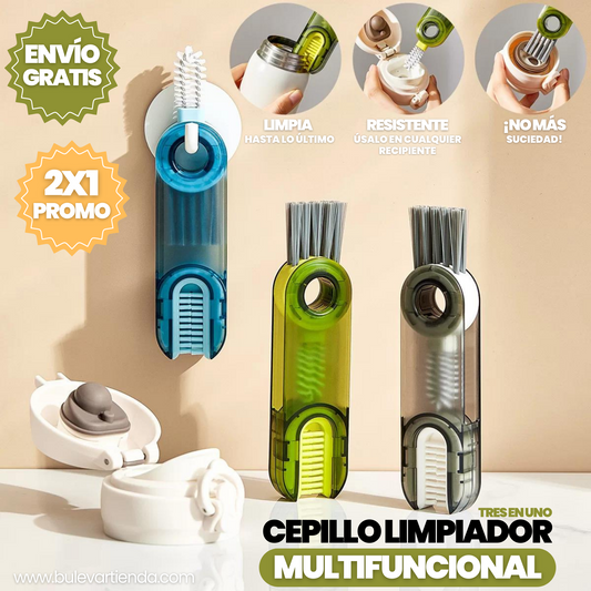 PROMO 2x1 CEPILLO DE LIMPIEZA MULTIFUNCIONAL 3 EN 1